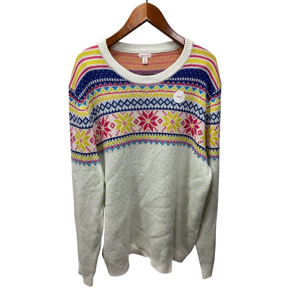 Macy’s Holiday lane Men’s Sweatshirt Family style Size XXL NEW # H625